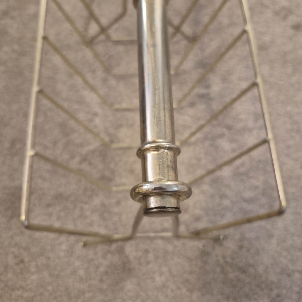 Vintage MCM Magazine Rack / Vinyl Records Stand Rack / Newspaper Holder